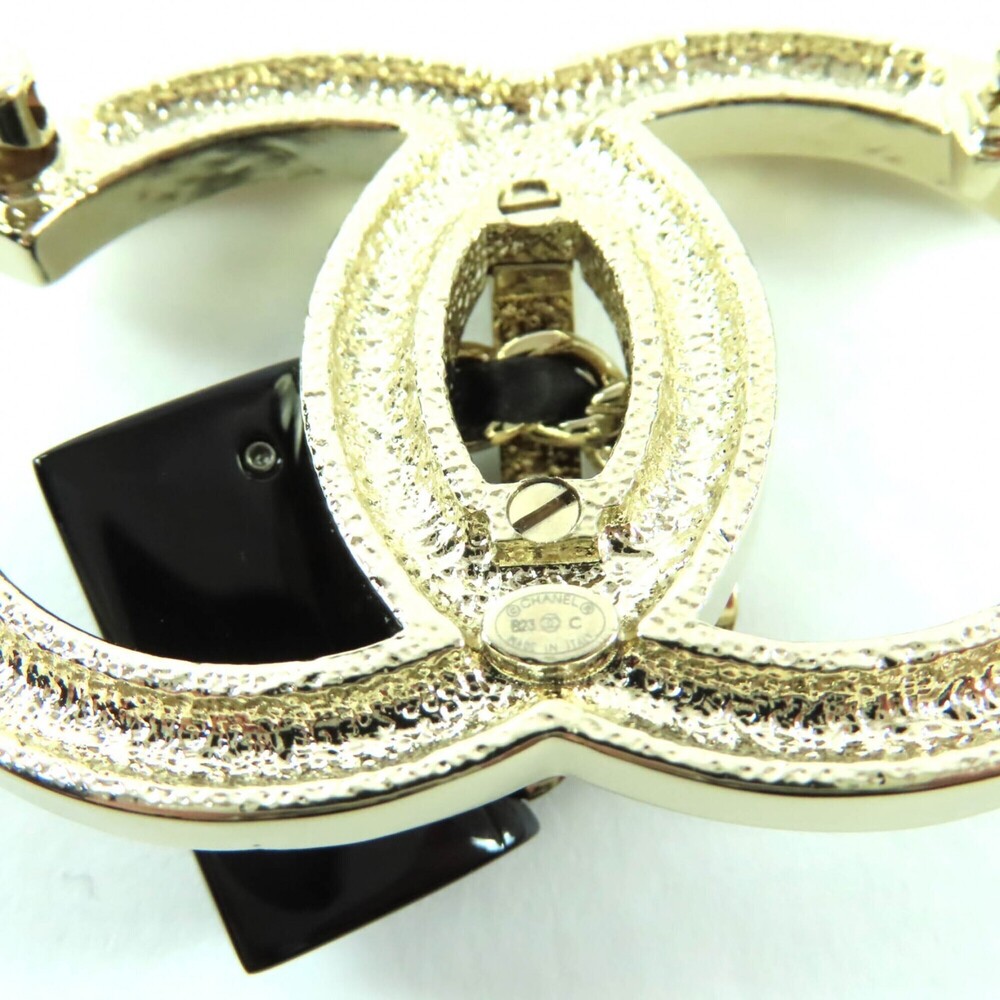 CHANEL Black Logo Brooch - Picture 8 of 8